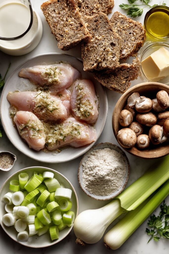 Martha Stewart Chicken Leek And Mushroom Casserole Recipe