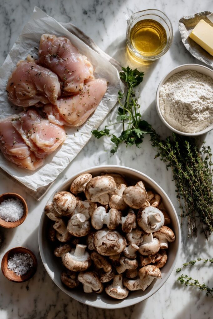 Martha Stewart Chicken Mushrooms Recipe
