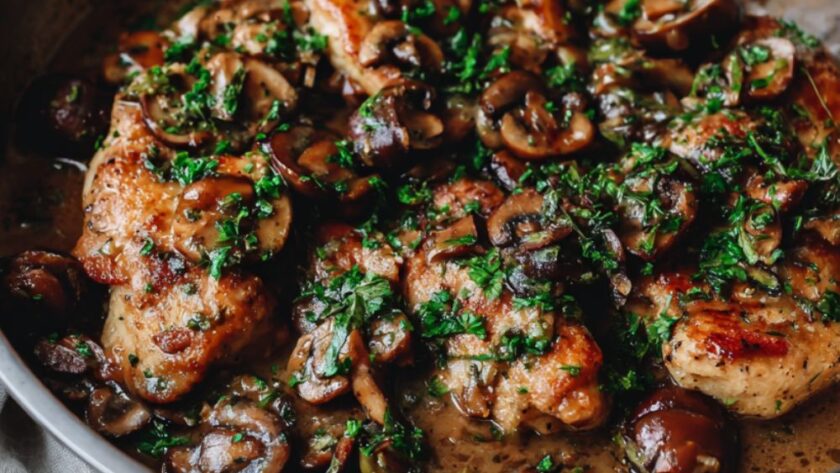 Martha Stewart Chicken Mushrooms Recipe