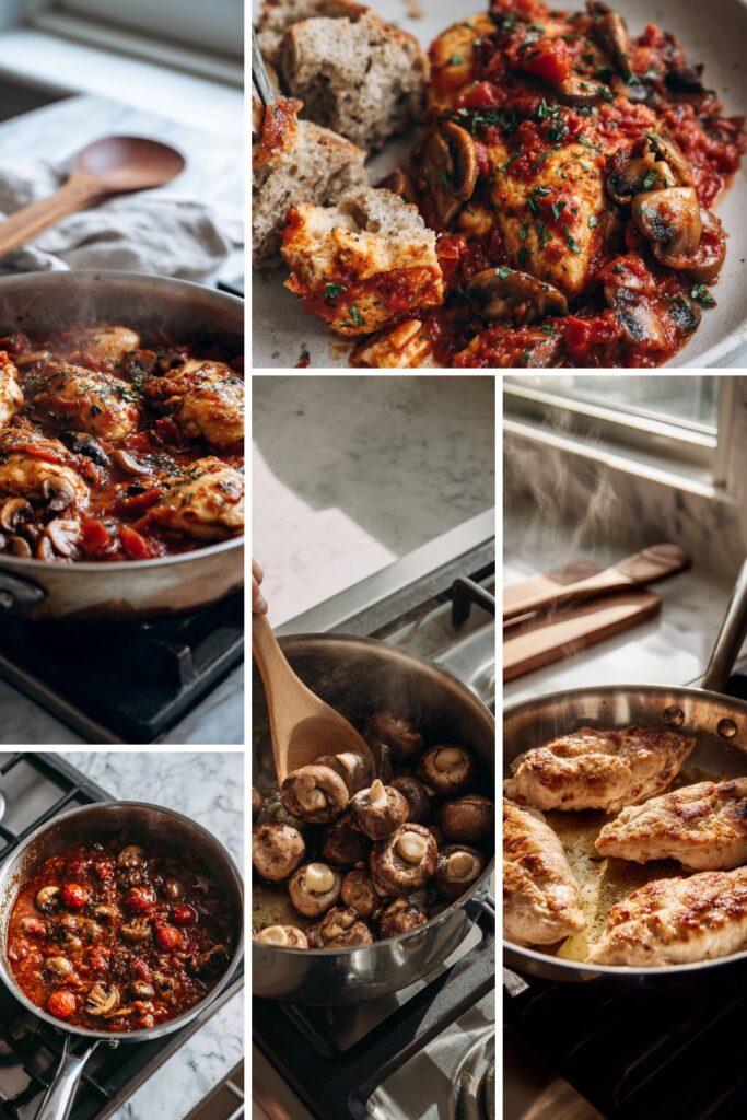 Martha Stewart Chicken With Tomatoes And Mushrooms Recipe