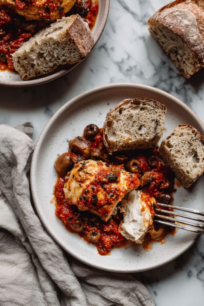 Martha Stewart Chicken With Tomatoes And Mushrooms Recipe
