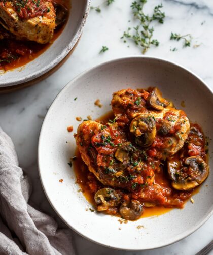 Martha Stewart Chicken With Tomatoes And Mushrooms Recipe