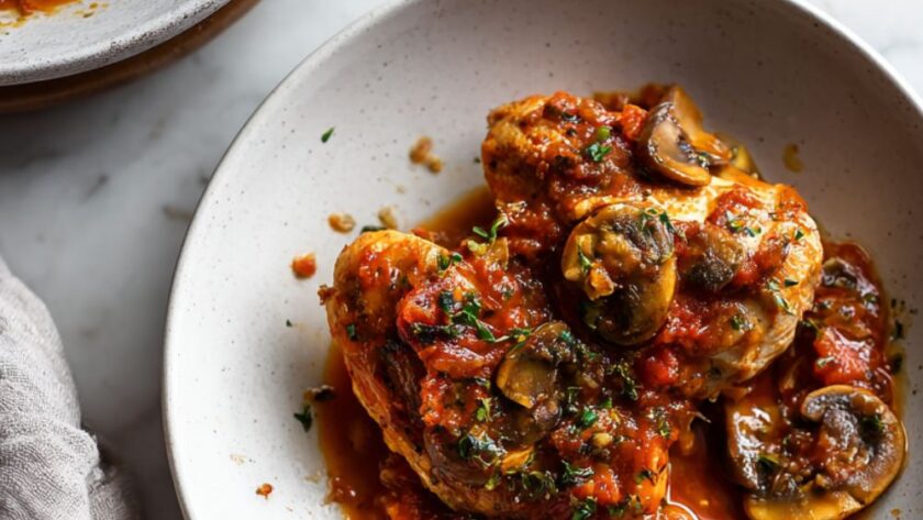 Martha Stewart Chicken With Tomatoes And Mushrooms Recipe