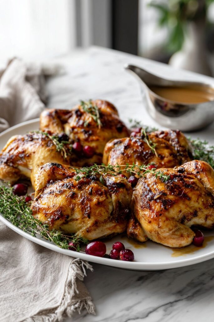 Martha Stewart Cornish Hens Cranberry Sage Stuffing Gravy Recipe