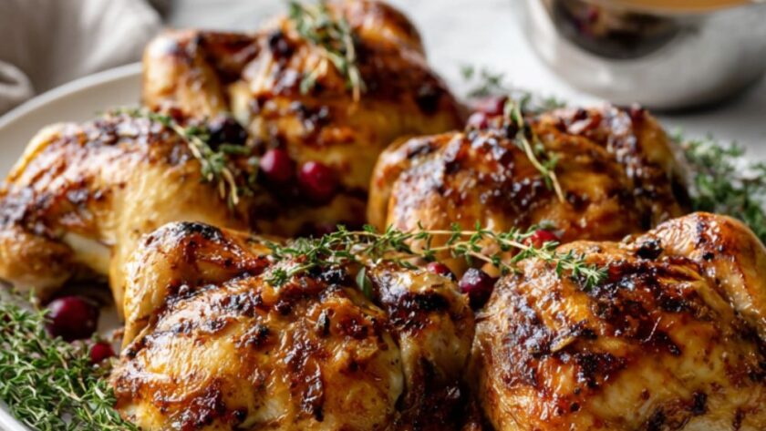 Martha Stewart Cornish Hens Cranberry Sage Stuffing Gravy Recipe