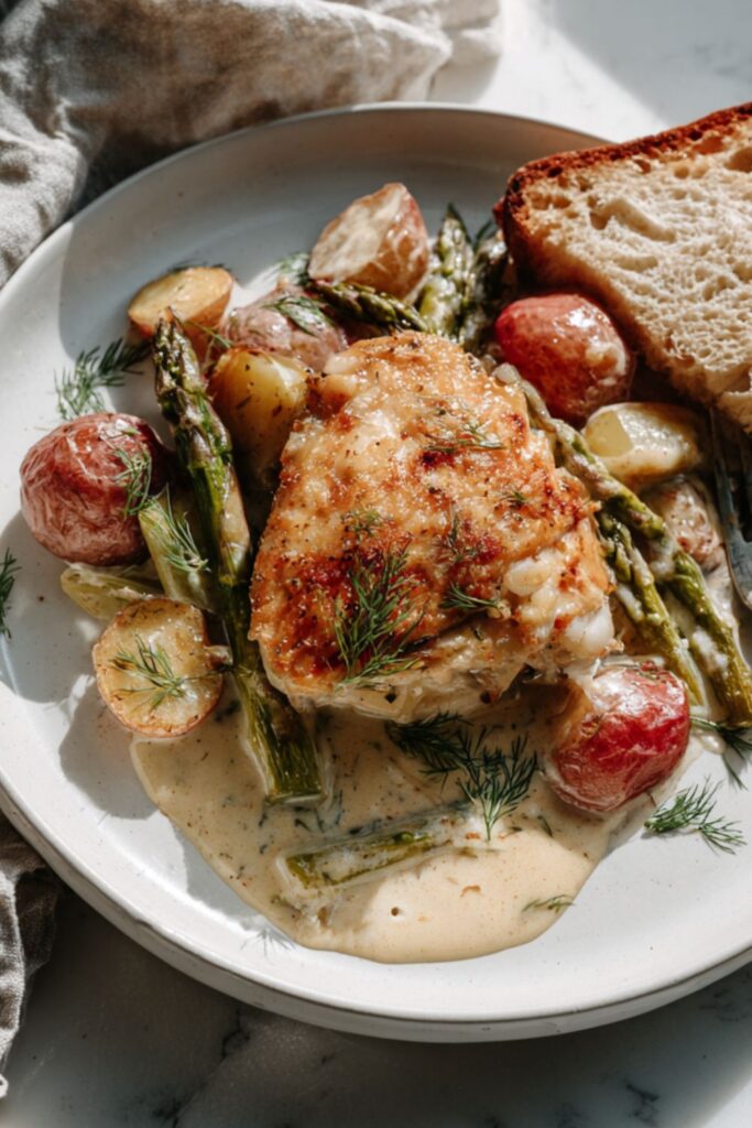 Martha Stewart Creamy Asparagus Chicken Recipe