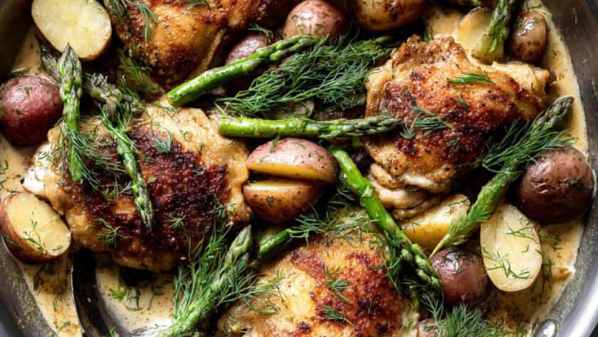 Martha Stewart Creamy Asparagus Chicken Recipe