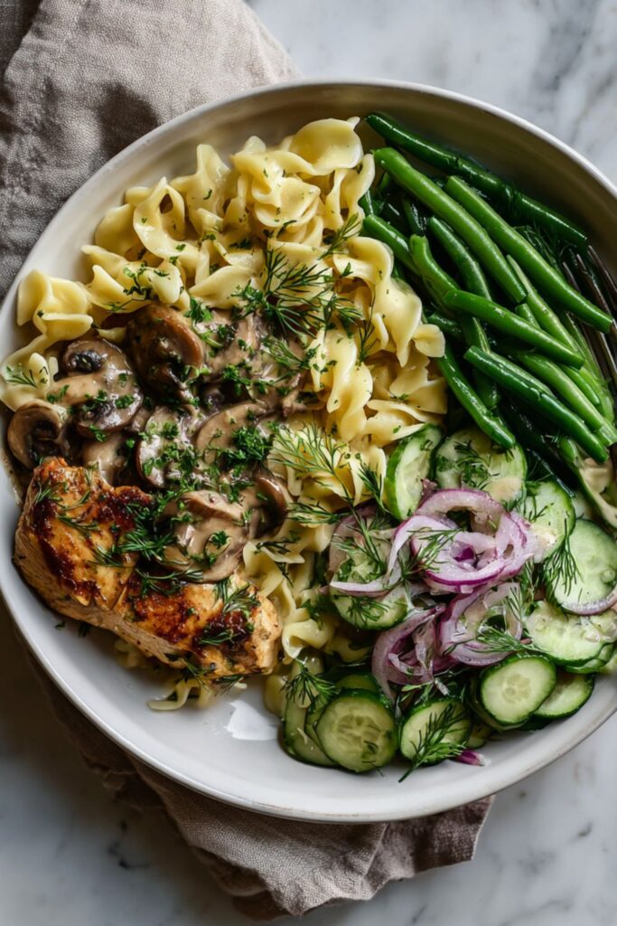 Martha Stewart Creamy Chicken And Mushrooms Egg Noodles Recipe