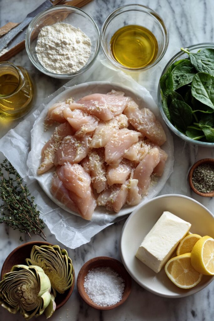 Martha Stewart Creamy Lemon Chicken Spinach And Artichokes Recipe