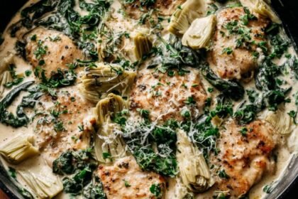Martha Stewart Creamy Lemon Chicken Spinach And Artichokes Recipe
