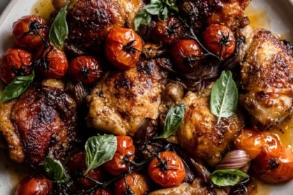 Martha Stewart Easy Chicken Thighs Cherry Tomatoes And Pernod Recipe