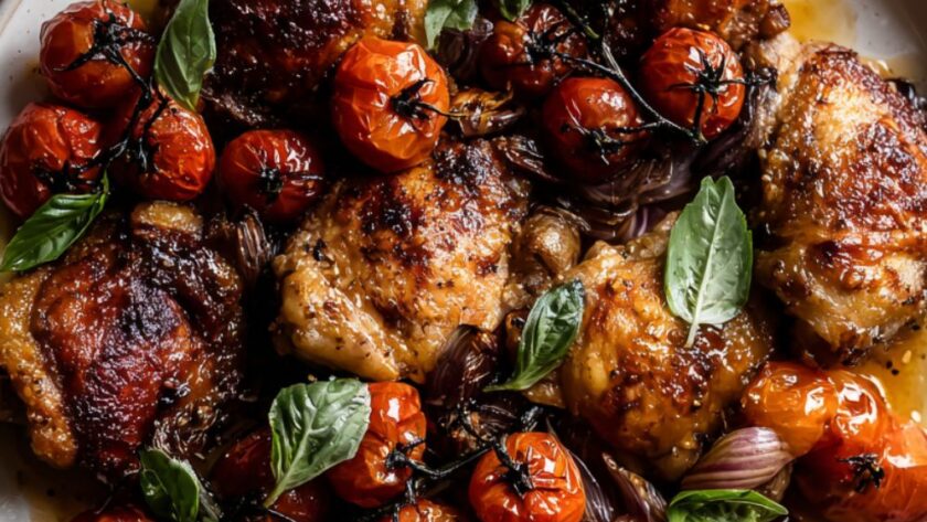 Martha Stewart Easy Chicken Thighs Cherry Tomatoes And Pernod Recipe