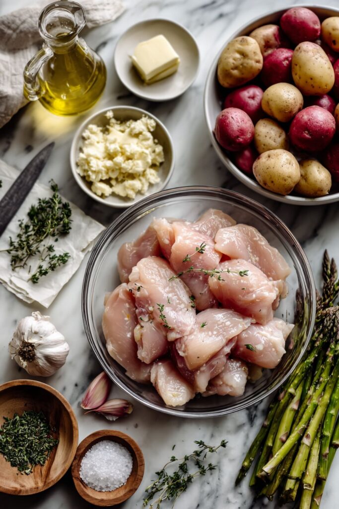 Martha Stewart Garlic Marinated Chicken Cutlets With Grilled Potatoes Recipe
