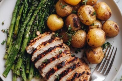 Martha Stewart Garlic Marinated Chicken Cutlets With Grilled Potatoes Recipe
