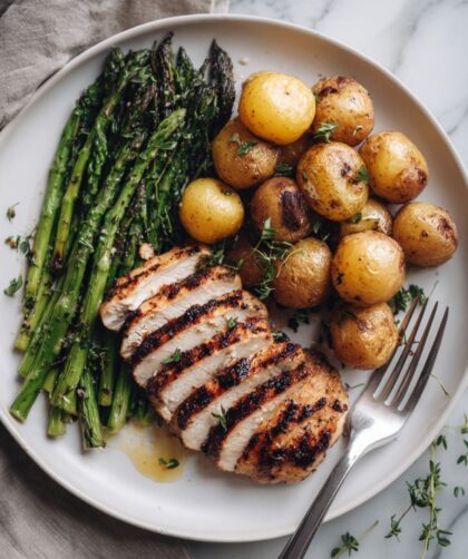 Martha Stewart Garlic Marinated Chicken Cutlets With Grilled Potatoes Recipe