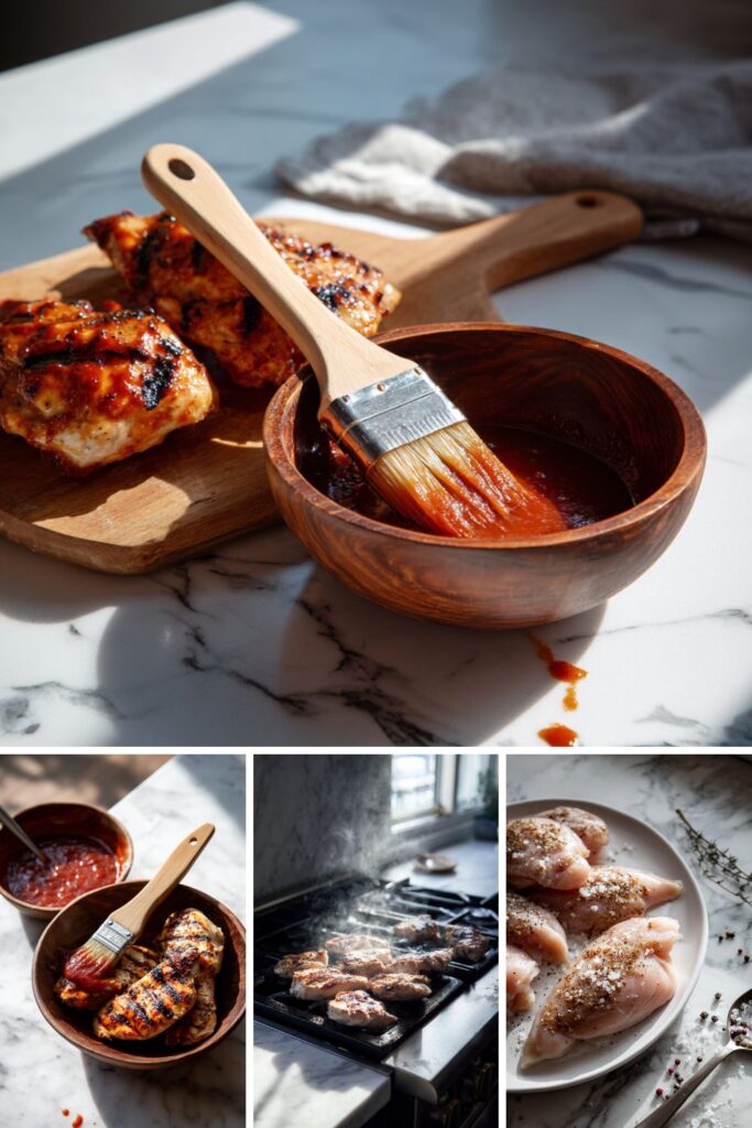 Martha Stewart Grilled Chicken Breasts With Barbecue Sauce Recipe