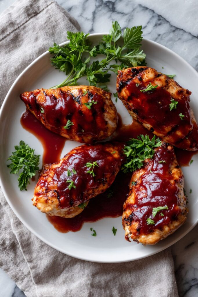 Martha Stewart Grilled Chicken Breasts With Barbecue Sauce Recipe