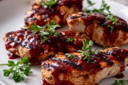 Martha Stewart Grilled Chicken Breasts With Barbecue Sauce Recipe