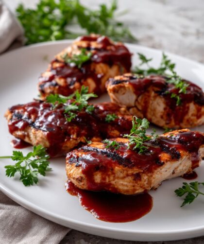 Martha Stewart Grilled Chicken Breasts With Barbecue Sauce Recipe