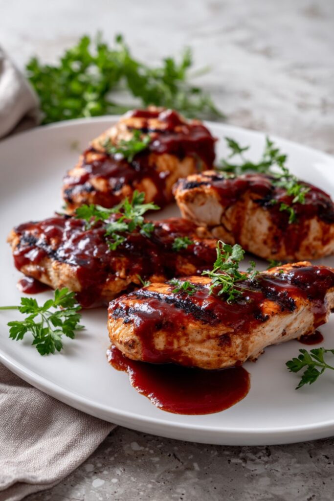 Martha Stewart Grilled Chicken Breasts With Barbecue Sauce Recipe