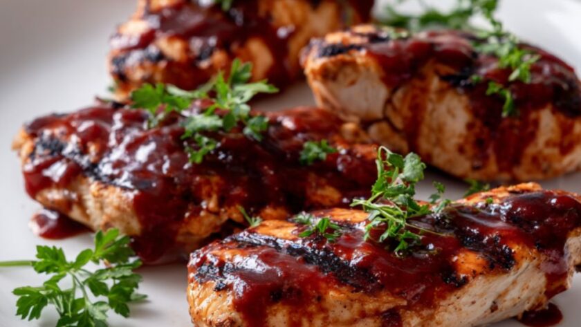 Martha Stewart Grilled Chicken Breasts With Barbecue Sauce Recipe